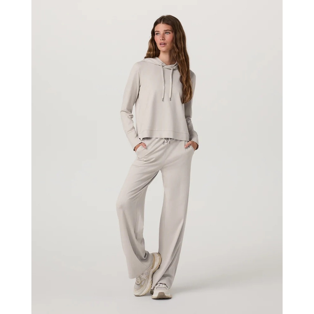Vuori Halo Essential Hoodie Womens Xs Heather Grey Performance Pullover Vw226